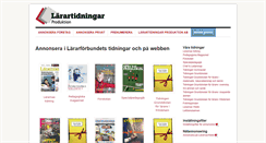 Desktop Screenshot of larartidningar.se
