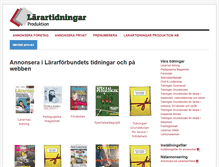 Tablet Screenshot of larartidningar.se